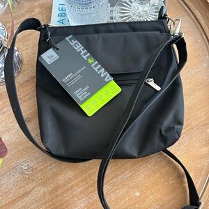 Travelon Classic Black Mini Shoulder Bag